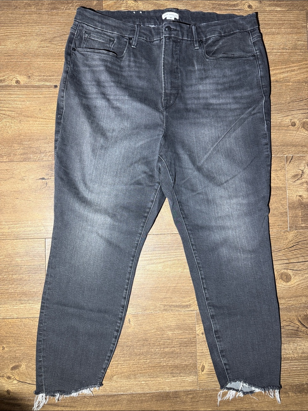 Women's Black Washed Ankle Jeans - Classic High-Rise